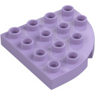 Duplo Lavendel Plaat 4 x 4 met Rond Hoek (98218)