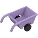 Duplo Lavendel Wheelbarrow med Svart Hjul (74661 / 88205)