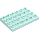 Duplo Ljus Aqua Platta 4 x 6 (25549)