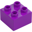 Duplo Vaalea purppura Palikka 2 x 2 (3437 / 89461)