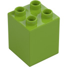 Duplo Lime Brick 2 x 2 x 2 (31110)