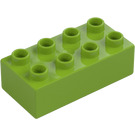 Duplo Lime Mattoncino 2 x 4 (3011 / 31459)