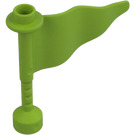 Duplo Lime Bandiera 4 x 1 x 3 con 5.0 Shaft (31925)