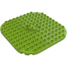 Duplo Lime Plate 12 x 12 with Cylinder 2 x 2 x 1/2 (26836)