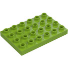 Duplo Lime Piastra 4 x 6 (25549)