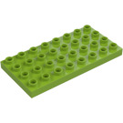 Duplo Lime Plate 4 x 8 (4672 / 10199)