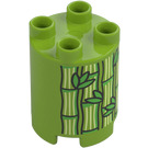 Duplo Lime Rotondo Mattoncino 2 x 2 x 2 con Bamboo (52346 / 98225)