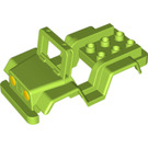 Duplo Lime Vehicle Body for Jeep with Yellow Headlights (12531)