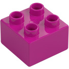 Duplo Magenta Steen 2 x 2 (3437 / 89461)