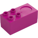 Duplo Magenta Cooker met Hotplate (6472)