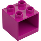 Duplo Magenta Drawer Cabinet 2 x 2 x 1.5 (4890)