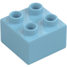 Duplo Medium asurblå Kloss 2 x 2 (3437 / 89461)