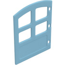 Duplo Medium Azure Door with Larger Bottom Windows (67872)