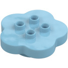 Duplo Mittleres Azure Blume 4 x 4 (15515)