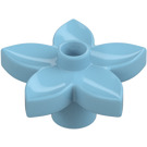 Duplo Medium Azure Flower with 5 Angular Petals (6510 / 52639)