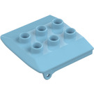 Duplo Medium Azure Roof for Cabin (4543 / 34558)