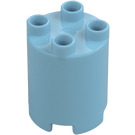 Duplo Medium Azure Runda Kloss 2 x 2 x 2 (98225)