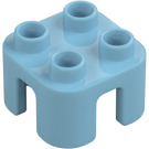 Duplo Medium azuurblauw Stool (65273)