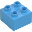 Duplo Średni niebieski Cegła 2 x 2 (3437 / 89461)