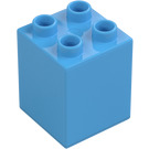 Duplo Medium Blue Brick 2 x 2 x 2 (31110)