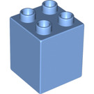 Duplo Medium Blue Brick 2 x 2 x 2 (31110)