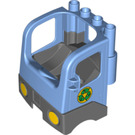 Duplo Bleu moyen Truck Cab avec Recycling logo (48124 / 51819)