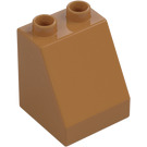 Duplo Beige Moyennement Foncé Pente 2 x 2 x 2 (70676)