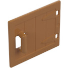 Duplo Carne medio scuro Wooden Porta 1 x 4 (87653 / 98459)