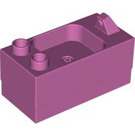 Duplo Středně tmavá růžová Kitchen Sink 2 x 4 x 1.5 (6473)