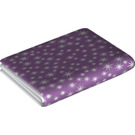 Duplo Medium lavendel Blanket (8 x 10cm) met Wit Stars (29988 / 75689)