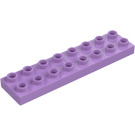 Duplo Medium lavendel Plade 2 x 8 (44524)