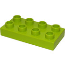 Duplo Medium Lime Plate 2 x 4 (4538 / 40666)