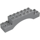 Duplo Medium Stone Gray Arch Brick 2 x 10 x 2 (51704)