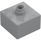 Duplo Medium Stone Gray Brick 2 x 2 with Pin (92011)