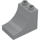 Duplo Grigio pietra medio Mattoncino 2 x 3 x 2 con Curvo Rampa (2301)