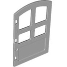 Duplo Medium Stone Gray Door with Smaller Bottom Windows (31023)