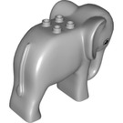 Duplo Gris pierre moyen Elephant tête rigide (76063)