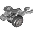 Duplo Medium Stone Gray Landing Gear with 2 Wheels and Clip (52926 / 53143)