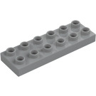 Duplo Gris piedra medio Placa 2 x 6 (98233)