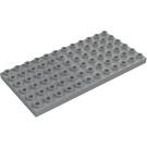 Duplo Mittleres Steingrau Platte 6 x 12 (4196 / 18921)