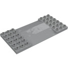 Duplo Střední kamenná šedá Deska 6 x 12 s Ramps (95463)