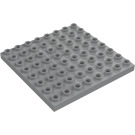 Duplo Mittleres Steingrau Platte 8 x 8 (51262 / 74965)