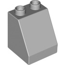 Duplo Medium Stone Gray Slope 2 x 2 x 2 (70676)