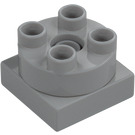 Duplo Medium Stone Gray Turn Brick 2 x 2 (10888)