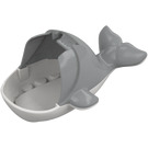 Duplo Medium Stone Gray Whale Body (23740)