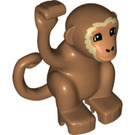 Duplo Monkey with Flesh Fur around Face (81457)