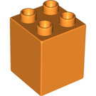 Duplo Orange Brick 2 x 2 x 2 (31110)