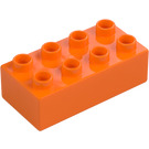 Duplo orange Klods 2 x 4 (3011 / 31459)