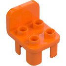 Duplo Orange Chair 2 x 2 x 2 with Studs (6478 / 34277)