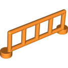 Duplo Orange Fence 1 x 6 x 2 with 5 Slats (2214)